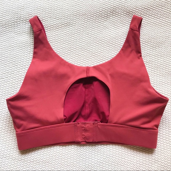 Outdoor Voices Lightform Circle Back Bra in Earth Red (S) - Picture 4 of 10